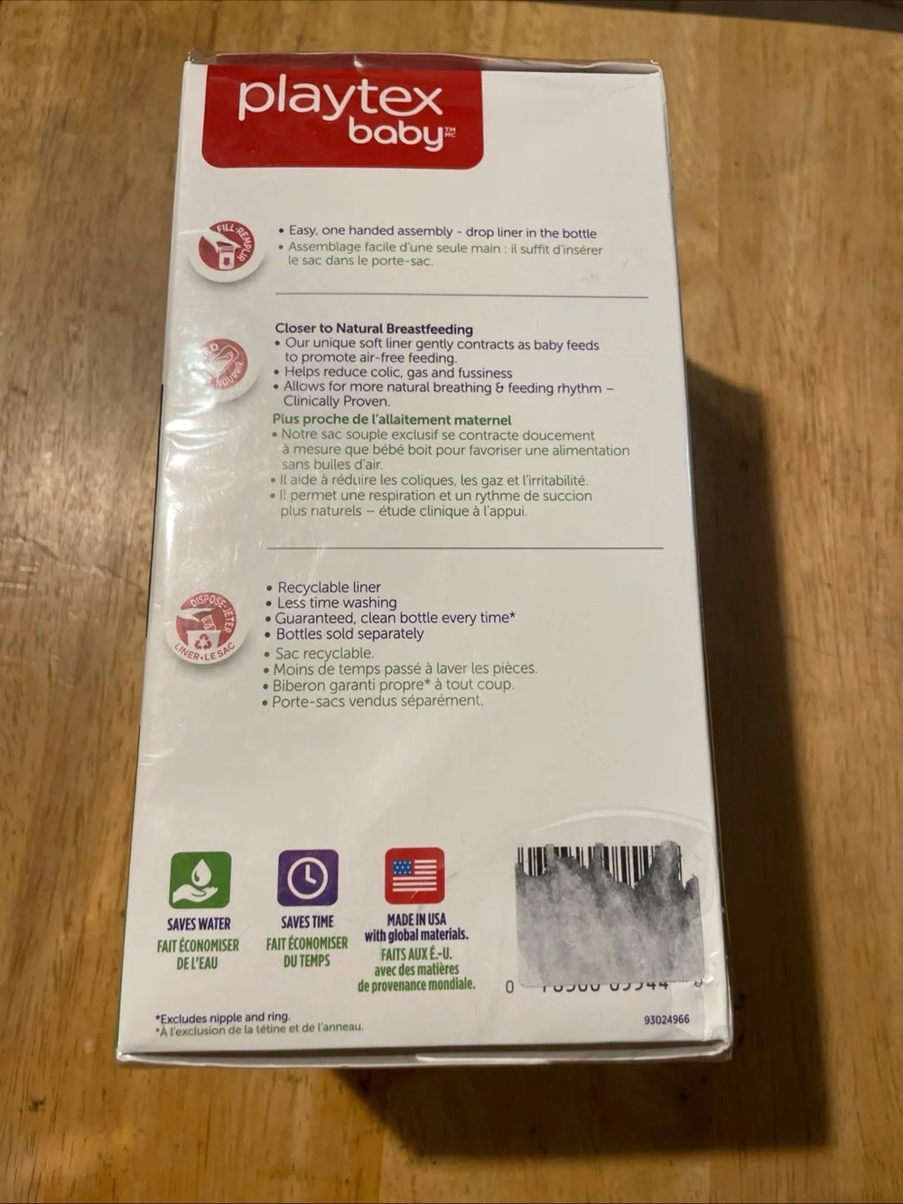New Playtex Baby Drop-Ins Liners 8-10 oz 100 liners